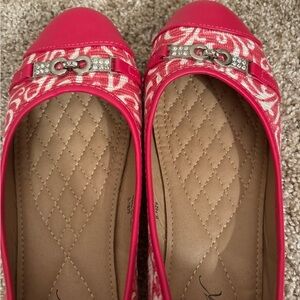 Pink patterned Flats